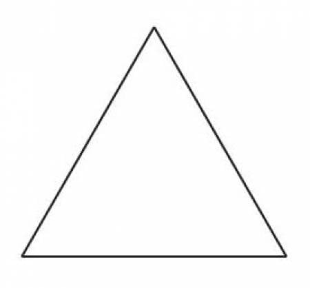 2" Equilateral Triangle Papers