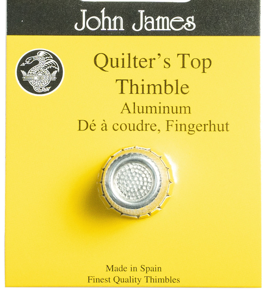 John James Quilter's Top Thimble - Size Large