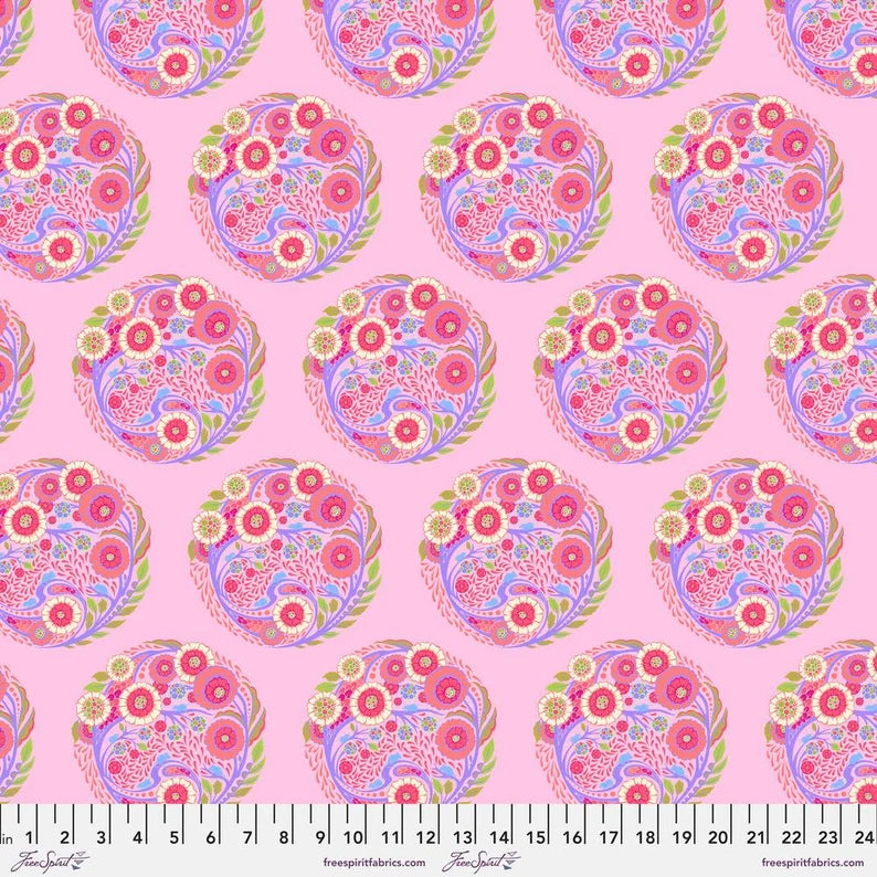 Tula Pink Vintage Design Pack - Strawberry Ribbon Collection