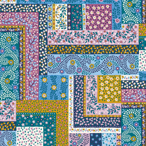 Patchwork Scarves - Liberty Tudor Celebration - Multi