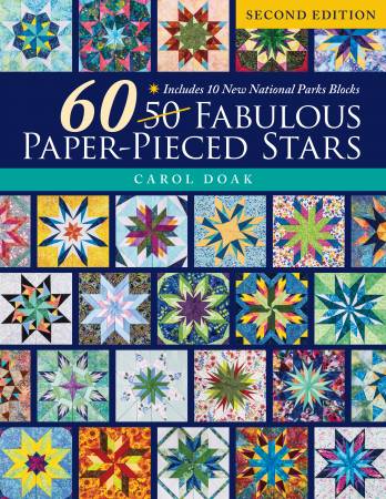 Quilt your way through 50 U.S. state and ten national park paper-pieced blocks. The second edition includes new blocks and updated information with new fabrics, illustrations, photography, and full-size patterns.  Pages: 144 Size: 8-1/2in x 11in