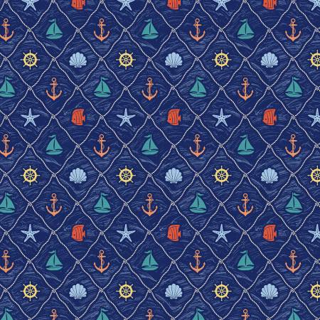 Nautical Icons - Whimsical Waters - Blue
