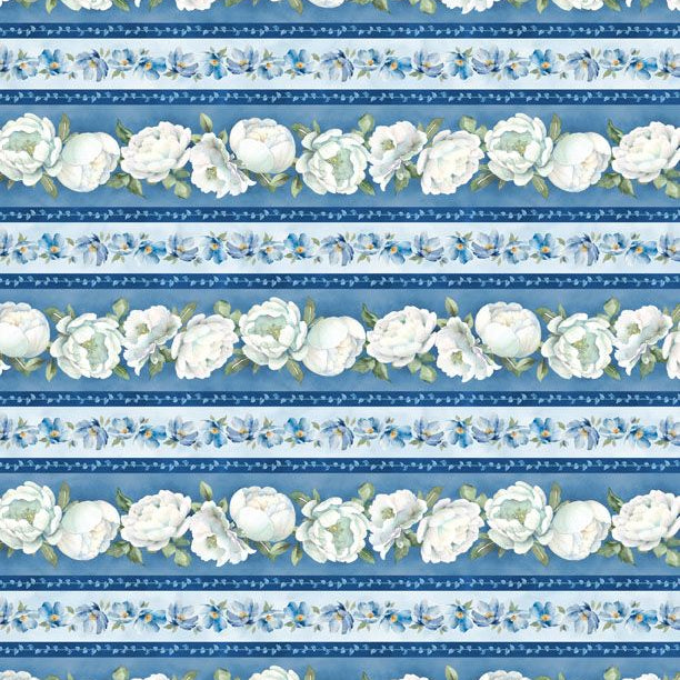 Repeating Stripe - Blue Harmony - Blue