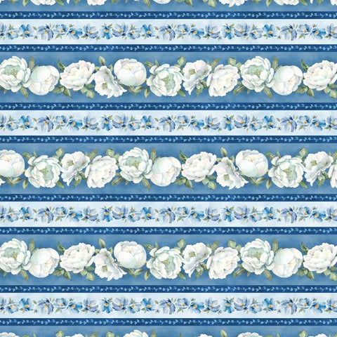 Repeating Stripe - Blue Harmony - Blue