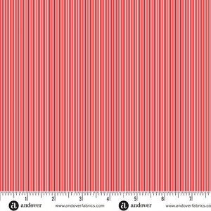 Pin Stripe - High Tide - Red