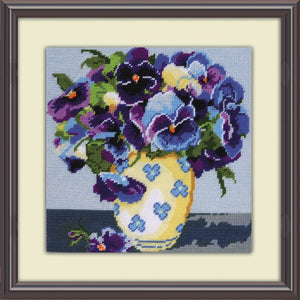 Kit comes complete with: 12 Count Interlock Canvas Printed in Full Color Acrylic Yarn #18 Tapestry Needle Fully Illustrated Instructions