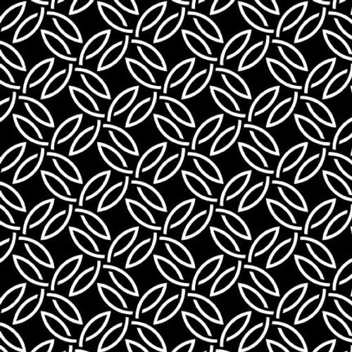 Stylized Leaves - Paradox II - Black and White