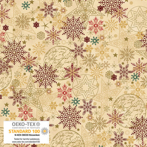 Snow Crystal - Beige/Gold