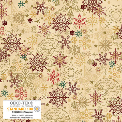 Snow Crystal - Beige/Gold