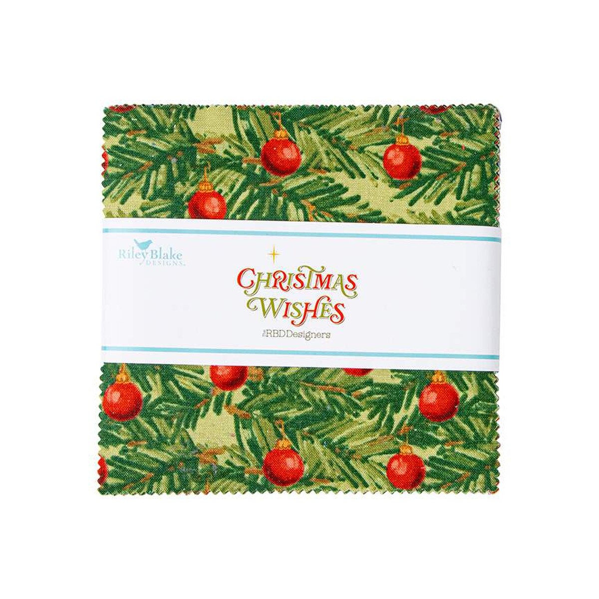 5in Squares Christmas Wishes, 42pcs/bundle