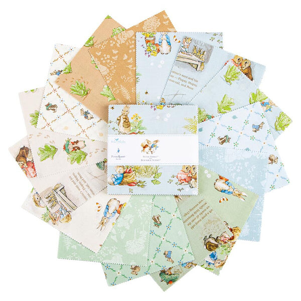 Peter Rabbit and Benjamin Bunny - 42pcs - 5in Squares