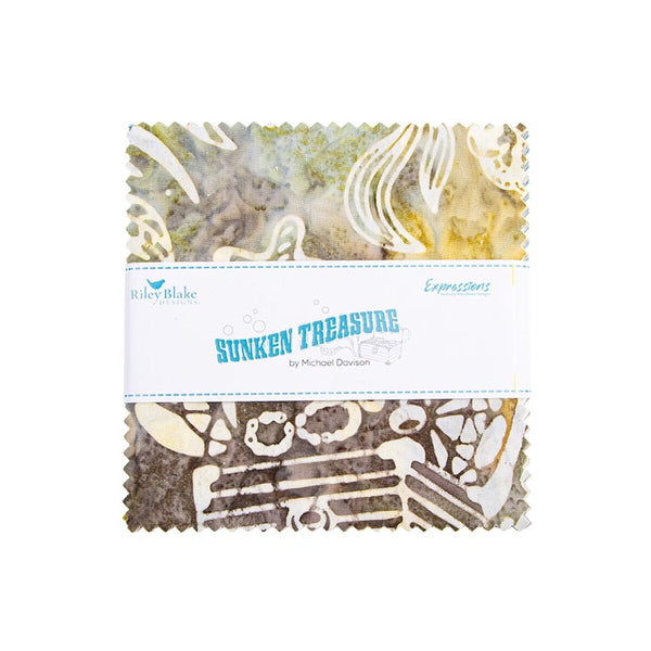 Batiks Sunken Treasure - 42pcs - 5in Squares