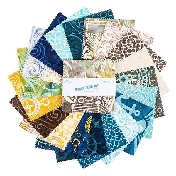 Batiks Sunken Treasure - 42pcs - 5in Squares