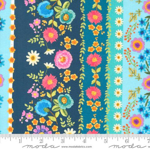 Designed by Cathe Holden for the Vintage Soul collection for Moda. This collection looks like it was embroidered right onto the fabric. This effect gives the fabric a 3-dimensional appearance. 