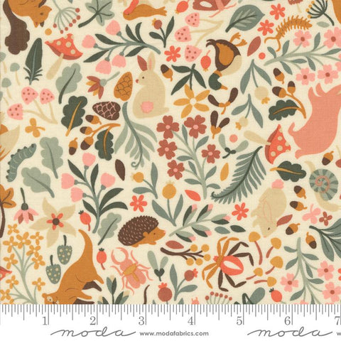 Flora and Fauna - Acorn Hollow - Ecru