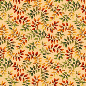Vine Leaves - Autumn Fields - Light Pumpkin