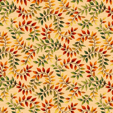 Vine Leaves - Autumn Fields - Light Pumpkin