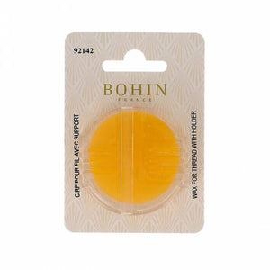 <span>This wax makes your thread stronger. In order to reduce knotting while sewing, position your thread in the plastic opening and draw it back and forth until it is coated. This wax can also be used as a lubricant.</span><br>