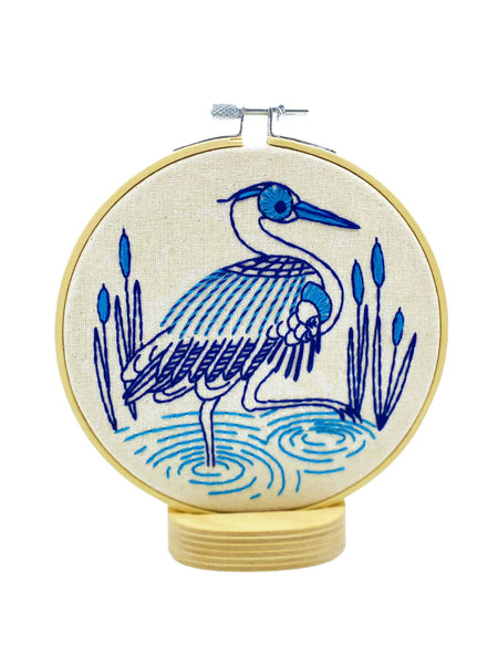 Blue Heron - Embroidery Kit