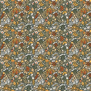 This fabric is from<span>&nbsp;</span><span disable_itemprop="brand">Riley Blake Designs and is designed by Danelys Sidron for the Old Garden by Danelys Sidron Collection. This fabric has a black background with red and white flowers with green- and mustard-colored leaves.&nbsp;</span>