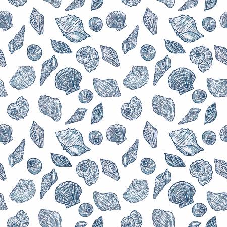 Seashells - Ocean Oasis - White