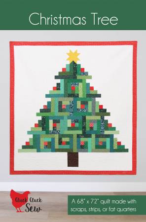 Christmas Tree is a 68" x 72" beginner friendly pattern made with pre-cut 2 1/2" strips, fat quarters, or scraps. It goes together quickly and is a great way to use up extra green fabrics!  Printed Paper Pattern Finished Size: 68in x 72in Final Product: Quilt Technique Used: Standard Machine Sewing Skill Level: Confident Beginner