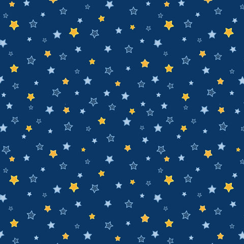 Blue and Yellow Stars - Tomtens Folklore - Navy