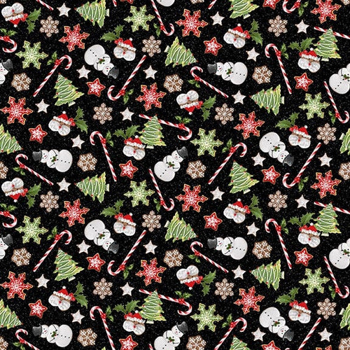 Holiday Treats - Candy Cane Lane - Black