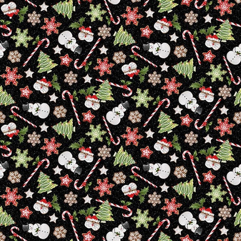 Holiday Treats - Candy Cane Lane - Black