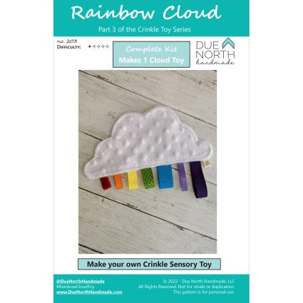 Rainbow Cloud Crinkle Toy Kit