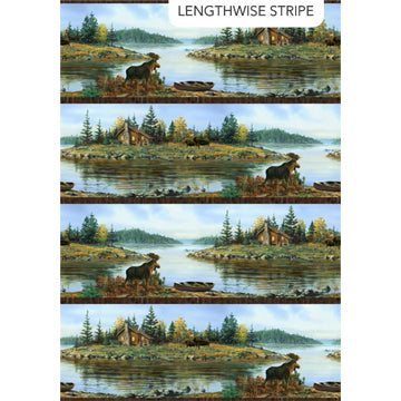 Moose Lake Stripe - Naturescapes - Green Multi