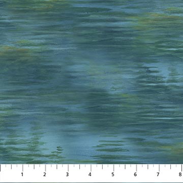 A forest is blurred beneath a thick nighttime fog, as if captured from a speeding car. From the Naturescapes collection by Hautman Brothers Wildlife Art for Northcott Fabrics. 100% Cotton, 44" wide.