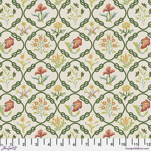 Twining Vine - Mays Coverlet - Cream