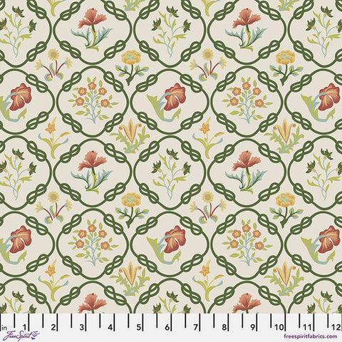 Twining Vine - Mays Coverlet - Cream