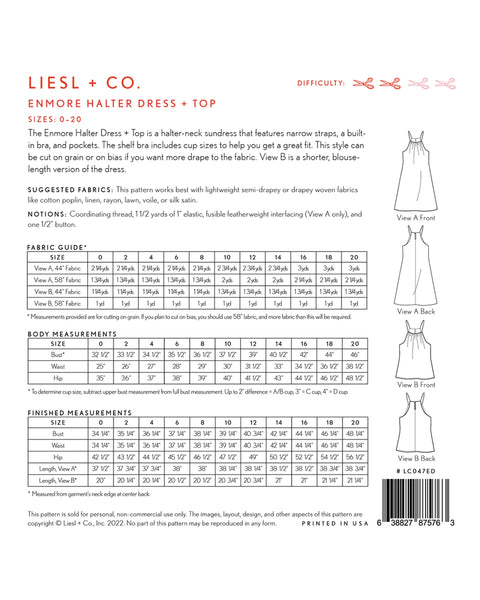 Enmore Halter Dress & Top