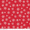 Snowflakes - The North Pole Flannel - Tomato