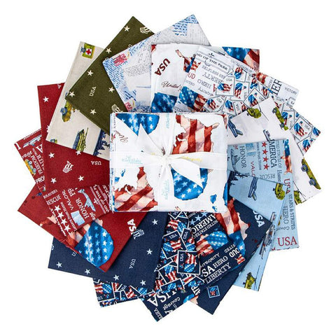 Letters From Home - Fat Quarter Bundle - 16 pcs