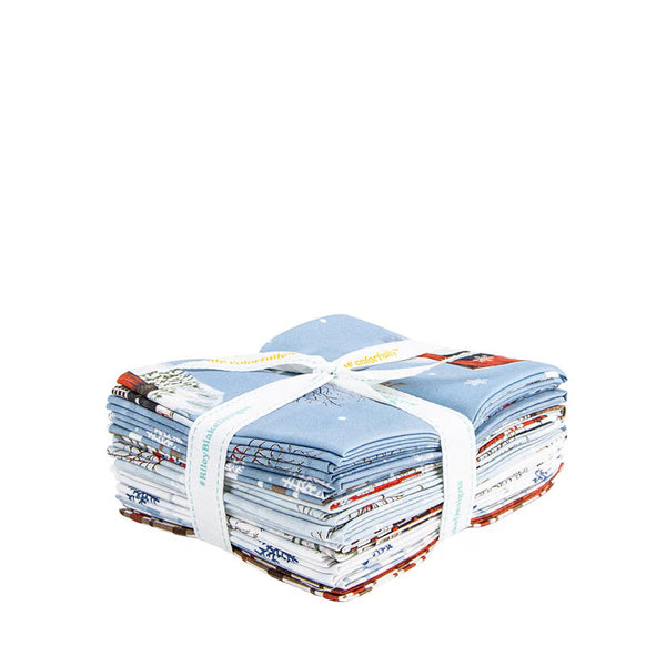 Covered Bridges in Winter - Fat Quarter Bundle - 12pcs