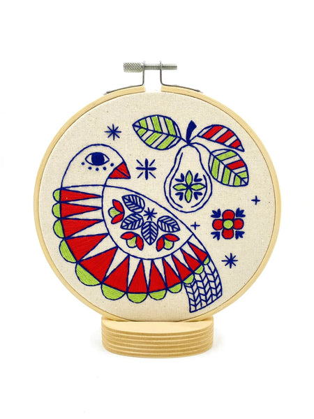 Partridge and Pear - Embroidery Kit