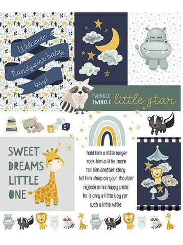 It's a Girl, It's a Boy - Double Lush Velour Panel