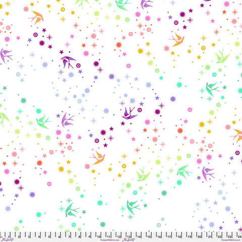 Fairy Dust - True Colors - White Minky