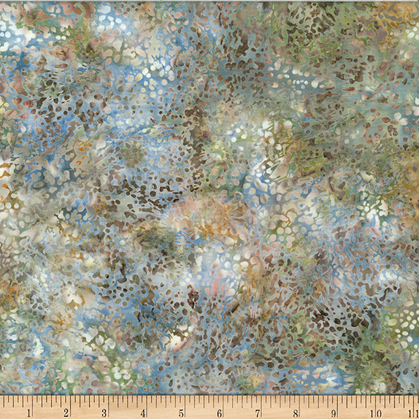 Fish Texture - Woodland Batiks - Sage
