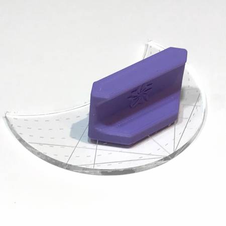 Protect your fingers from rotary blades! Position your fingers behind the ruler handle to keep them safe from rotary cutter accidents.