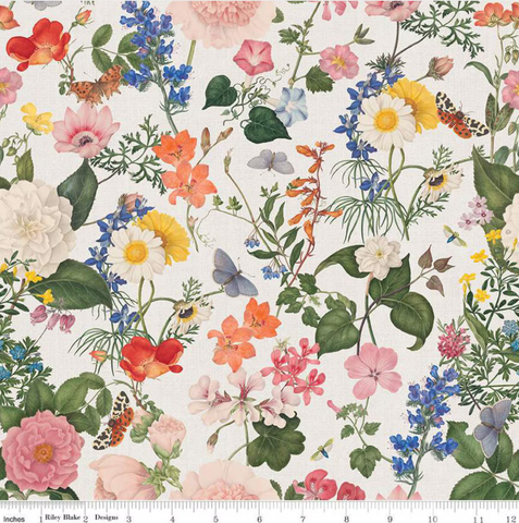 Floral Linen - Natures Portrait - Natural
