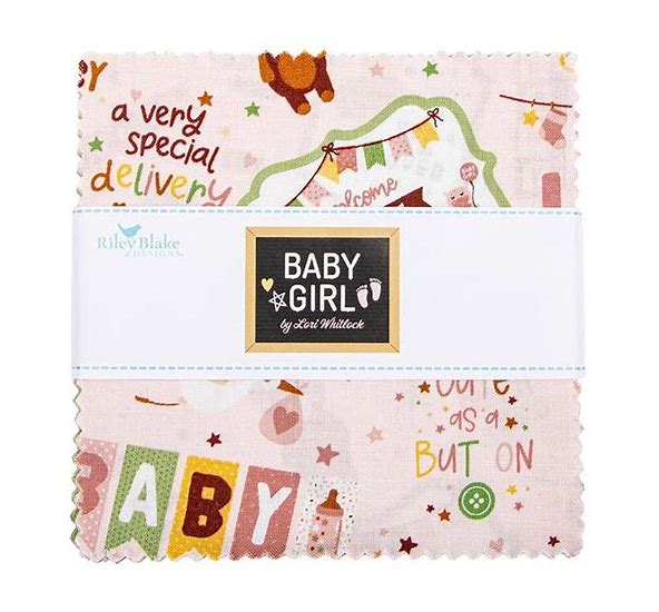 Baby Girl - 42pcs - 5" Squares