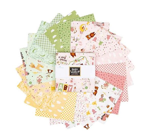 Baby Girl - 42pcs - 5" Squares
