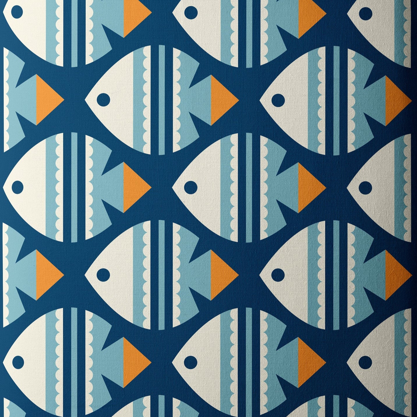 Fish - Ocean Motion - Blue Canvas