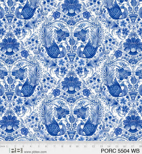 Symmetrical Birds - Porcelaina - White