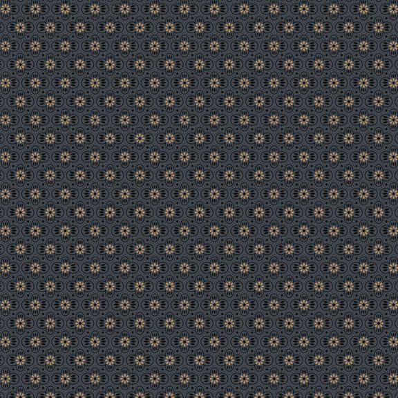 <p><span mce-data-marked="1">This fabric is from Marcus Fabrics and is designed by Pam Buda for the Maple House Collection. This fabric is a navy-blue background with small tan florets.&nbsp;&nbsp;</span></p> <p>&nbsp;</p>