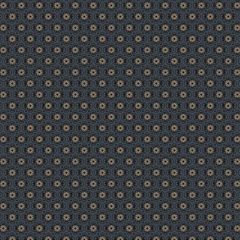 <p><span mce-data-marked="1">This fabric is from Marcus Fabrics and is designed by Pam Buda for the Maple House Collection. This fabric is a navy-blue background with small tan florets.&nbsp;&nbsp;</span></p> <p>&nbsp;</p>